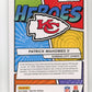 2022 Panini Prestige Heroes Patrick Mahomes II #H-4 - Refractor Chiefs