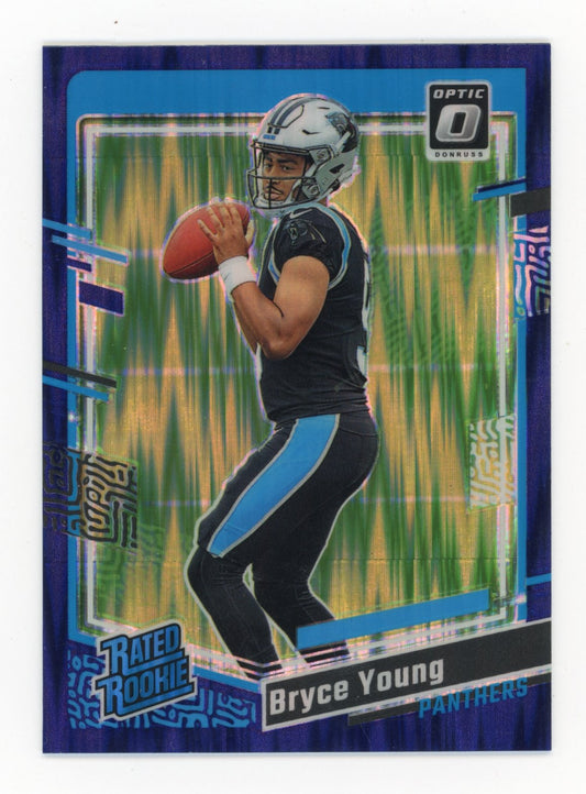 2023 Panini Donruss Optic Rated Rookie Bryce Young RC #213 - Purple Shock Panthers