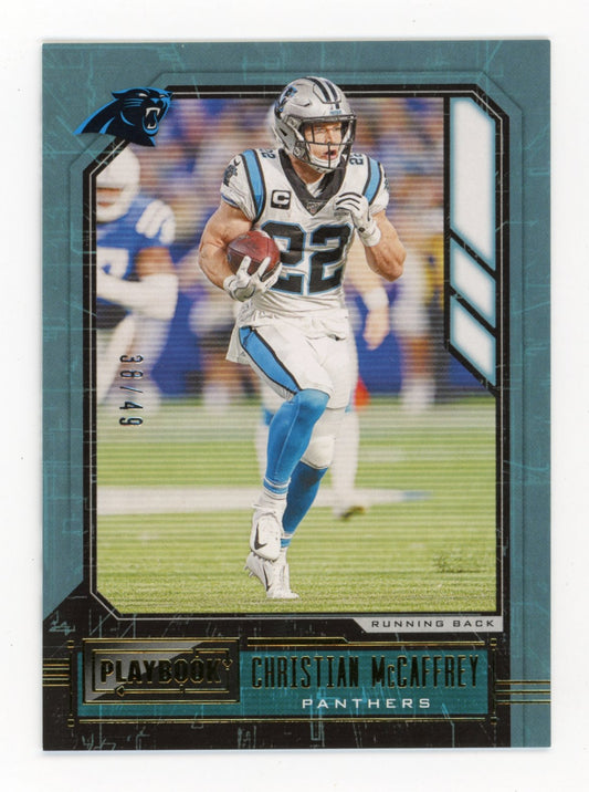 2020 Panini Playbook Christian McCaffrey #81 - #/49 Panthers