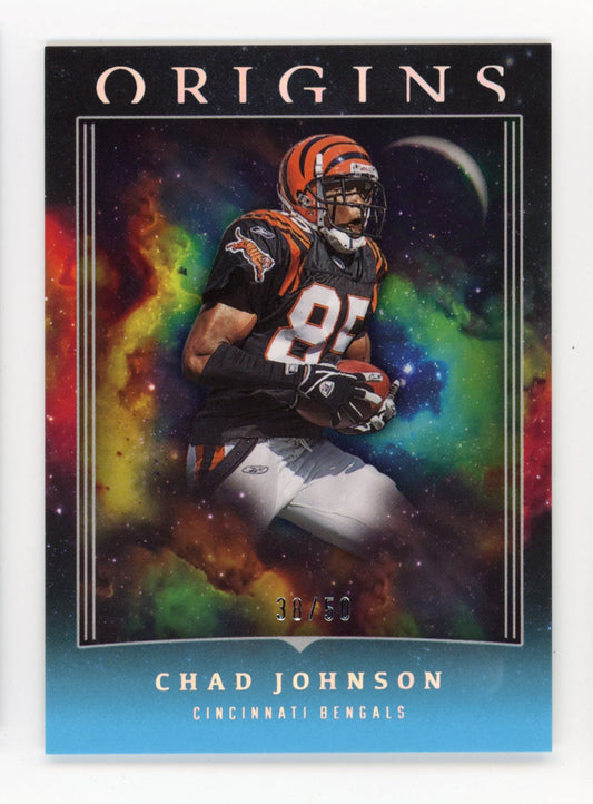 2023 Panini Origins Chad Johnson #18 - #/50 Blue Bengals