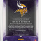 2023 Panini Origins Future Fabrics Jordan Addison #FF-JA - #/99 Jersey Vikings