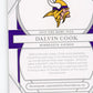 2020 Panini National Treasures All-Pro Signatures Dalvin Cook #AP-DC - #/25 Auto Vikings