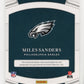 2021 Panini National Treasures Material Treasures Miles Sanders #MTS-MS - #/49 Jersey Auto Eagles