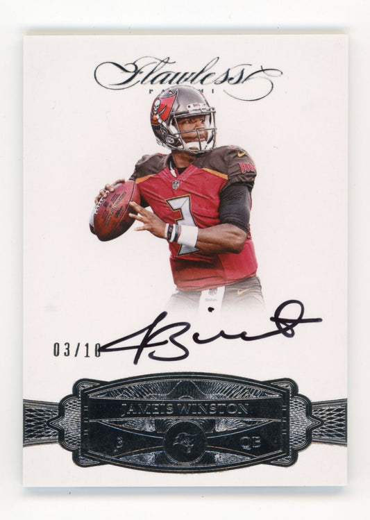 2016 Panini Flawless James Winston #FSJW - #/10 Auto Buccaneers