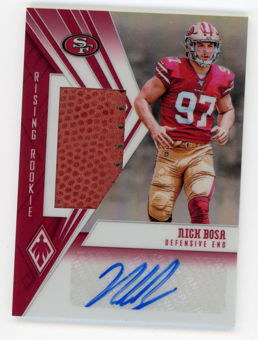 2019 Panini Phoenix Rising Rookie Nick Bosa #RR-NB - #/75 Jersey Football 49ers