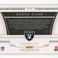 2016 Panini National Treasures Colossal Signatures Derek Carr #14 - #/25 Jersey Auto Raiders