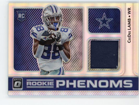 2020 Panini Donruss Optic Rookie Phenoms Ceedee Lamb RC #RP-6 - Jersey Cowboys