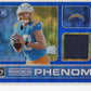 2020 Panini Donruss Optic Rookie Phenoms Justin Herbert RC #RP-3 - Blue Hyper Prizm Jersey Chargers