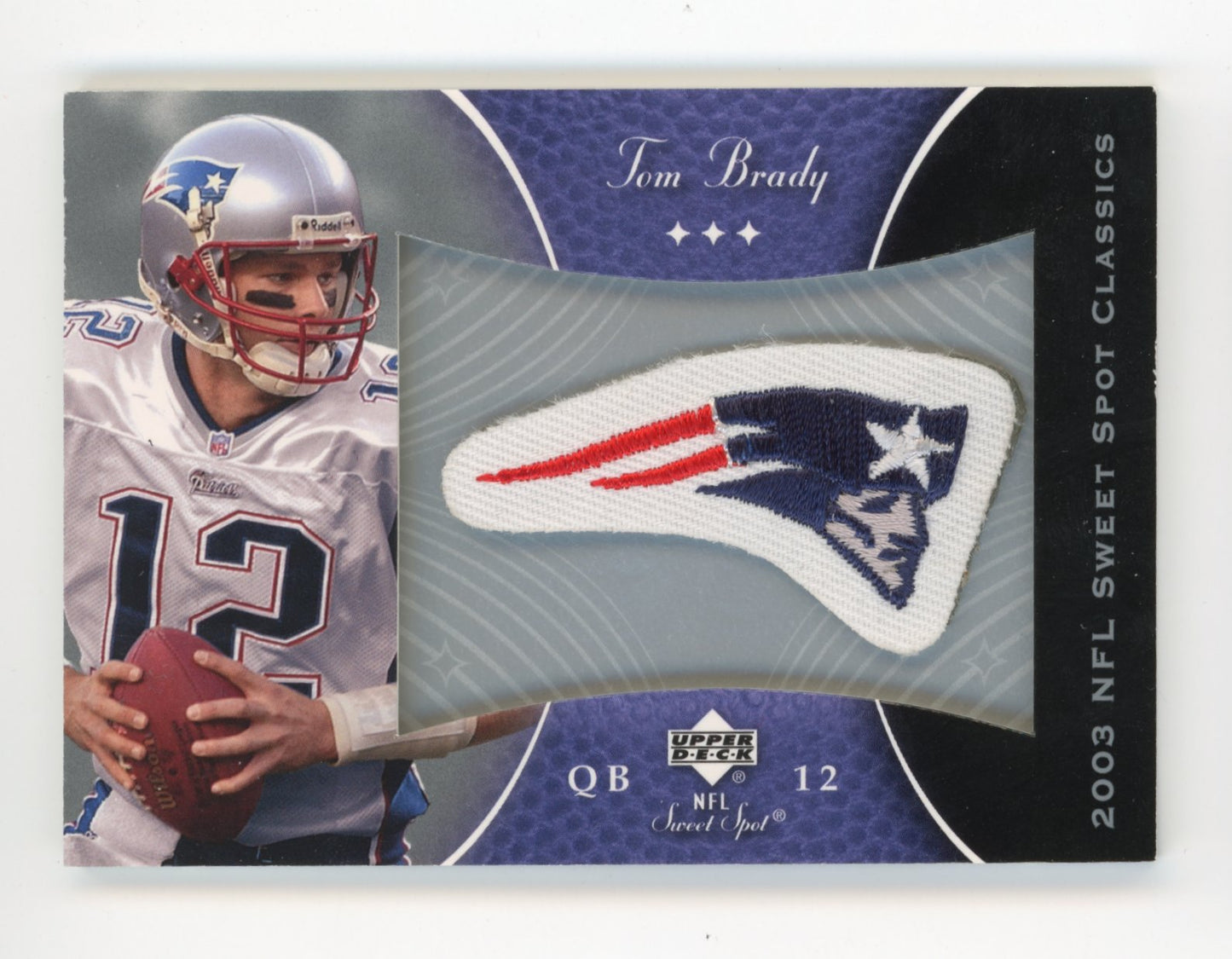 2003 Upper Deck Sweet Spot Classics Tom Brady #P-TB - Jersey Patriots