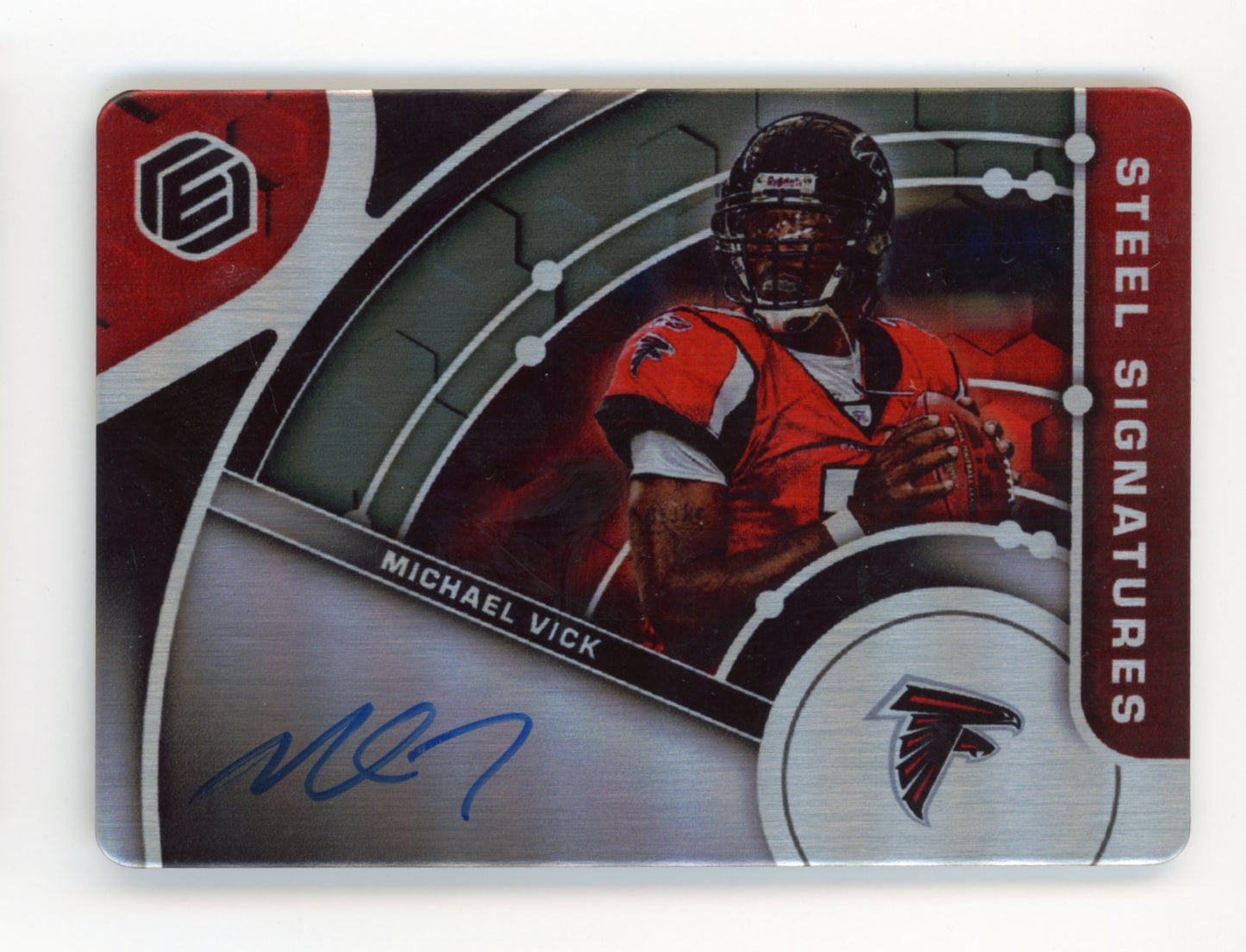 2022 Panini Elements Steel Signatures Michael Vick #SS-MV - #/30 Auto Falcons