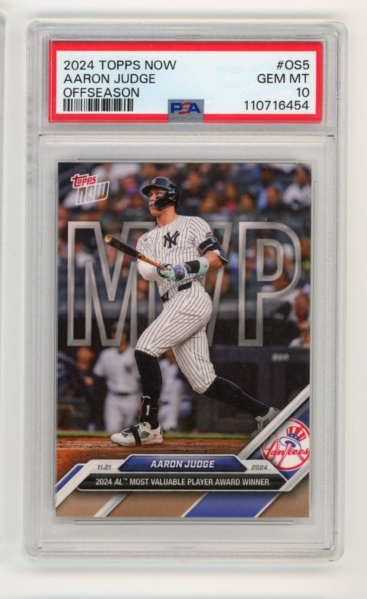 2024 Topps Now Aaron Judge #OS5 - PSA 10 Yankees