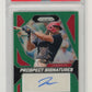 2024 Panini Prizm James Wood Rookie #PSJW - PSA 9 Autograph Green Nationals