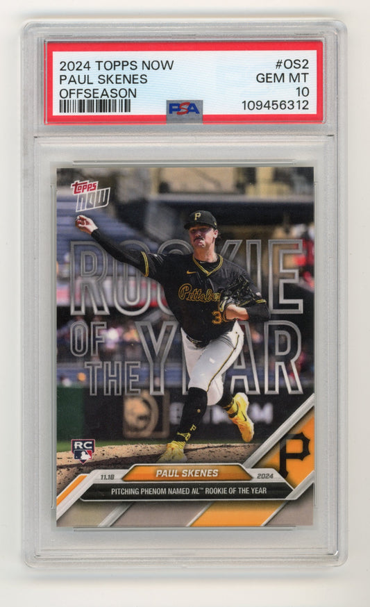 2024 Topps Now Paul Skenes RC #OS-2 - PSA 10 Pirates
