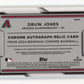 2024 Topps Bowman Chrome Druw Jones Rookie BCAR-DJ - Autograph Patch #/150 Diamondbacks