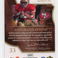2008 Upper Deck SP Authentic Roger Craig By The Letter #BL-RC - Autograph Relic #/20 49ers