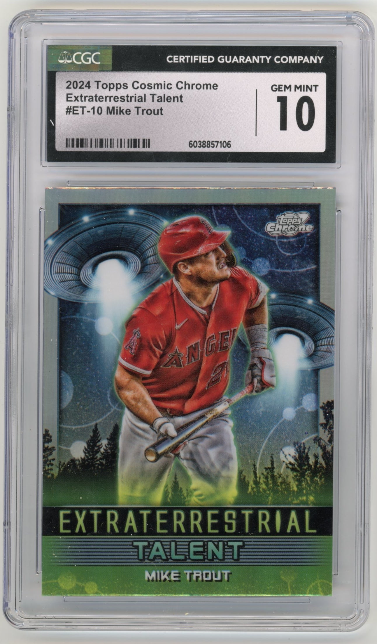 2024 Topps Chrome Mike Trout Extraterrestrial Talent #ET-10 - CGC 10 Angels