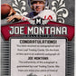 2020 Leaf Joe Montana #JMC-12 - Autograph Purple #/7 49ers