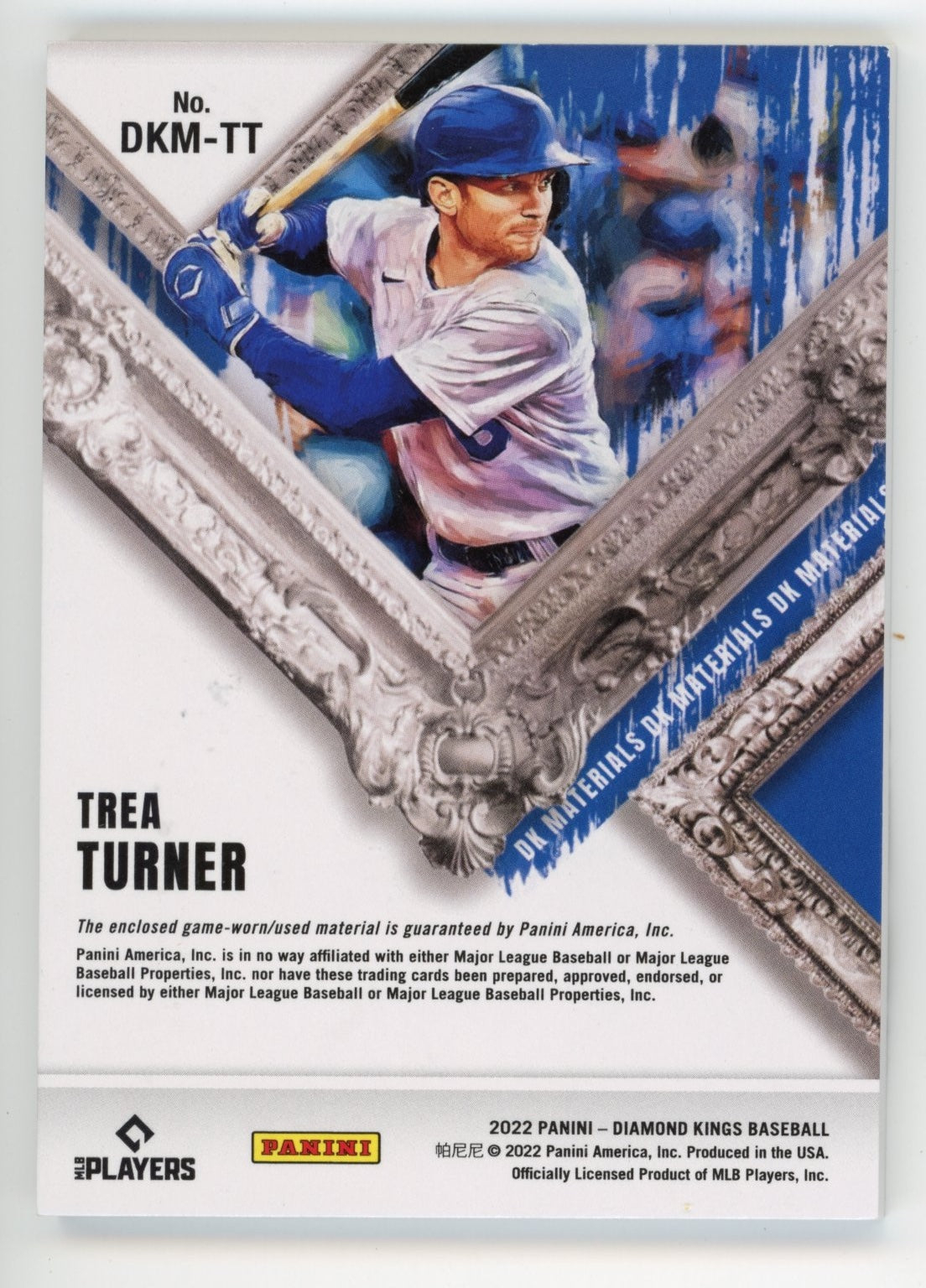 2022 Panini Diamond Kings Trea Turer #DKM-TT - Dual Relic #/6 Dodgers