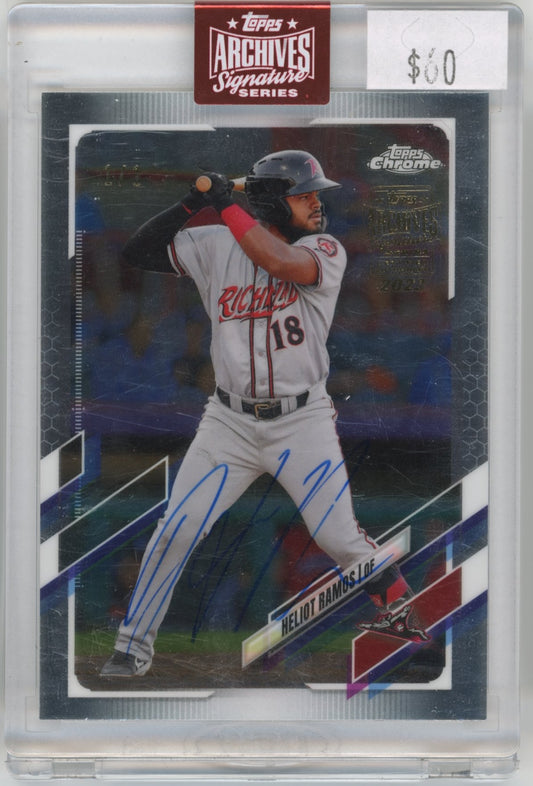 2021 Topps Archives Heliot Ramos #PDC-61 - Autograph 1/1 Giants