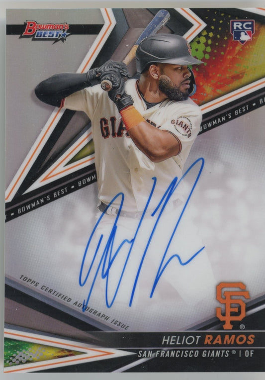 2022 Topps Bowman's Best Heliot Ramos RC #B22-HR - Refractor Autograph Giants