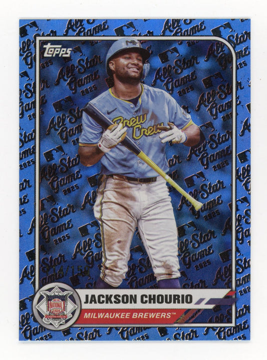 2025 Topps Jackson Chourio #62 - All Star Game Blue #/150 Brewers