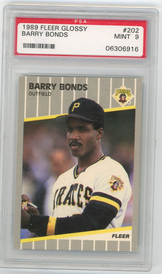 1989 Fleer Barry Bonds #202 - PSA 9 Pirates