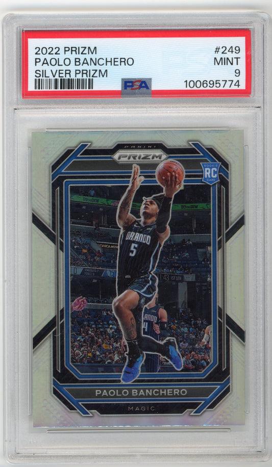 2022 Panini Prizm Paolo Banchero RC #249 - PSA 9 Silver Magic