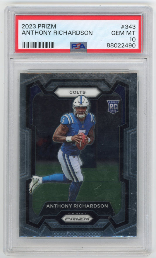 2023 Panini Prizm Anthony Richardson RC #343 - PSA 10 Colts