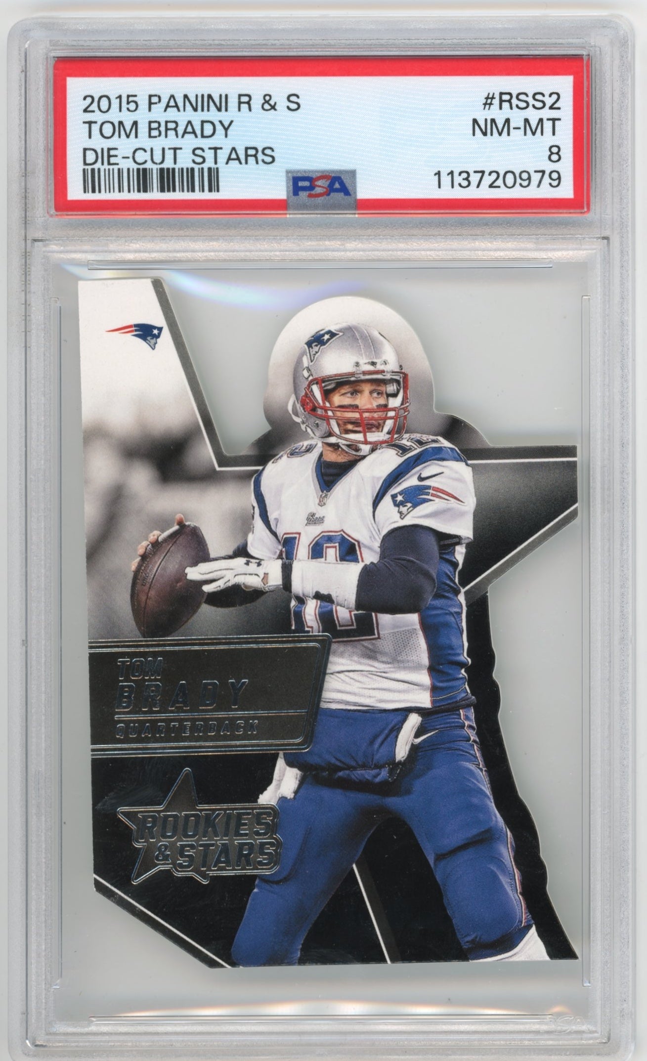 2015 Panini Rookies & Stars Tom Brady #RSS2 - PSA 8 Patriots