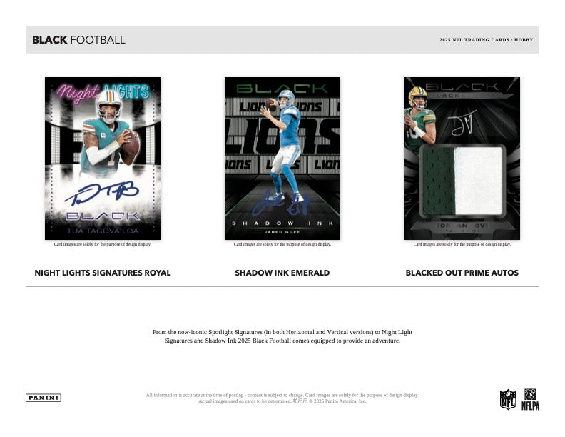 PRESALE - 2025 Panini Black Football Hobby Box