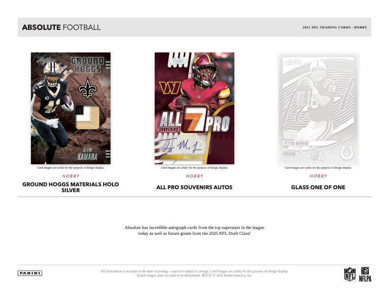 PRESALE - 2025 Panini Absolute Football Hobby Box