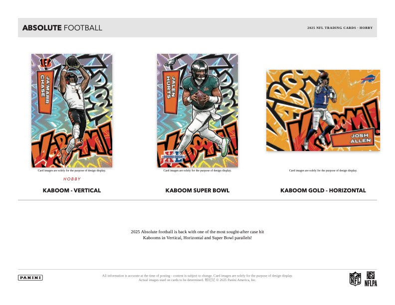 PRESALE - 2025 Panini Absolute Football Hobby Box