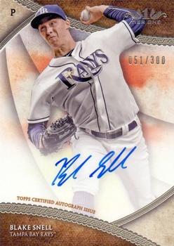 2017 Topps Tier One - Break Out Autographs #BOA-BS Blake Snell #/300  Rays
