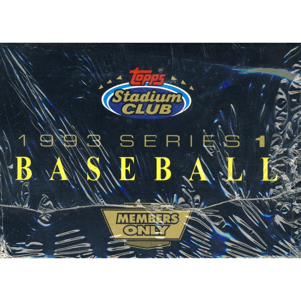1993 Topps Stadium Club Members Only Series 1 Baseball Box