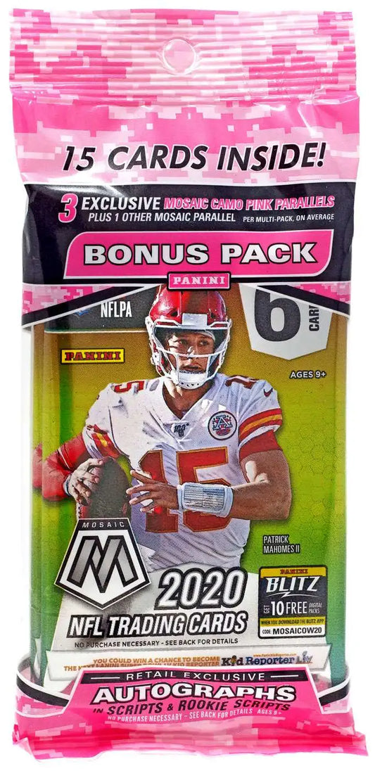 2020 Panini Mosaic Football Cello Fat Pack