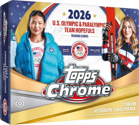 2026 Topps Chrome U.S Winter Olympic & Paralympic Team Hopefuls Hobby Box