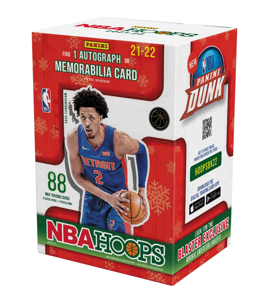 2021-22 Panini NBA Hoops Basketball Holiday Blaster Box