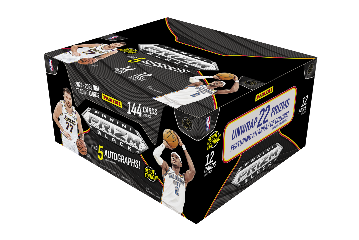 2024-25 Panini Prizm Black Basketball Hobby Box