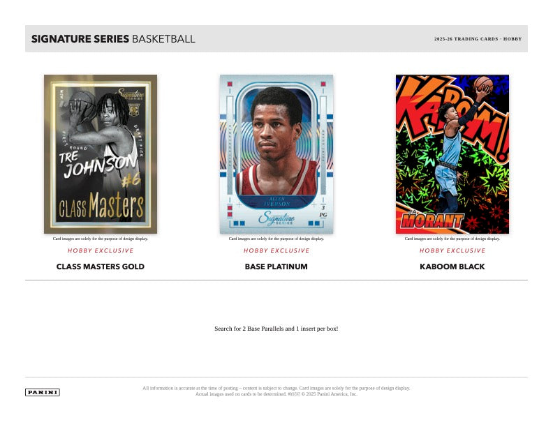 PRESALE - 2025-26 Panini Signature Series Basketball Hobby Box