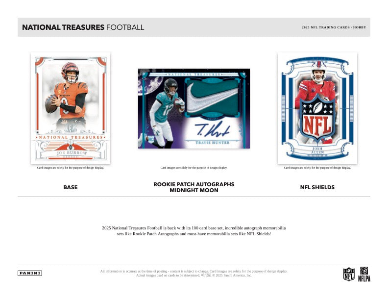 PRESALE - 2025 Panini National Treasures Football Hobby Box