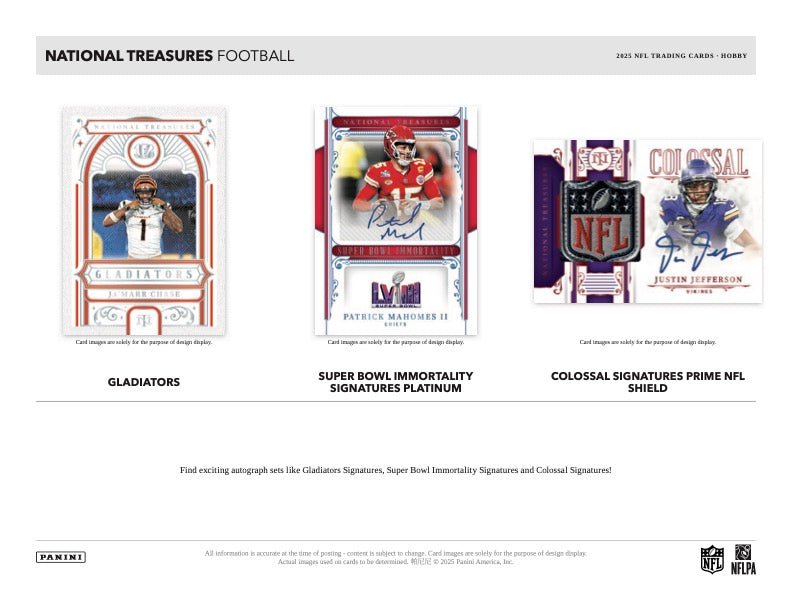 PRESALE - 2025 Panini National Treasures Football Hobby Box