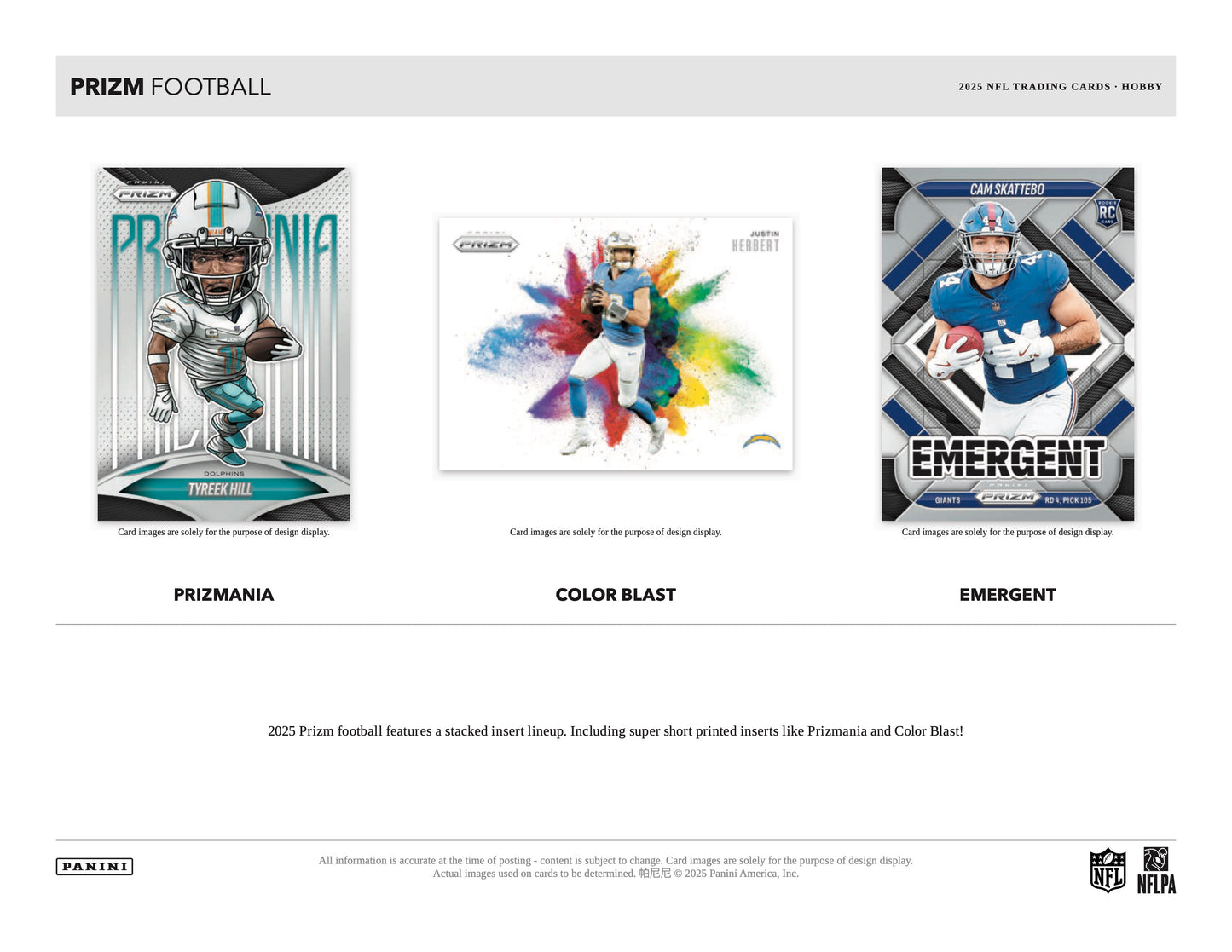 PRESALE - 2025 Panini Prizm Football Hobby Box