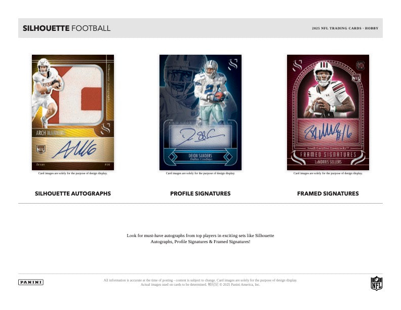 PRESALE - 2025 Panini Silhouette Football Hobby Box