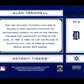2004 Playoff Absolute Memorabilia Alan Trammell #TT-3 Tools of the Trade Signature Blue Spectrum Detroit Tigers