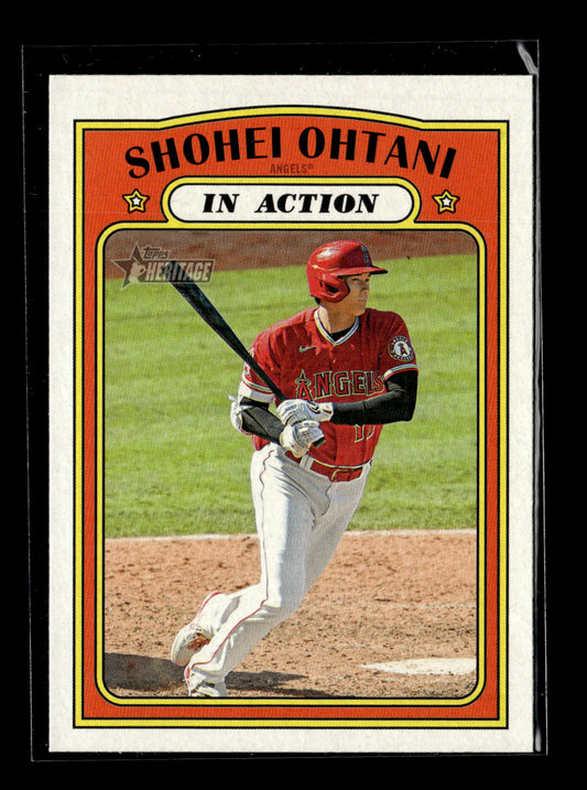 2021 Topps Heritage Shohei Ohtani #246 Red Los Angeles Angels