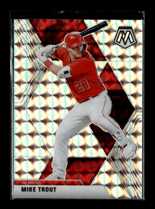 2020 Panini Chronicles Mike Trout #82 Mosaic Prizm Los Angeles Angels