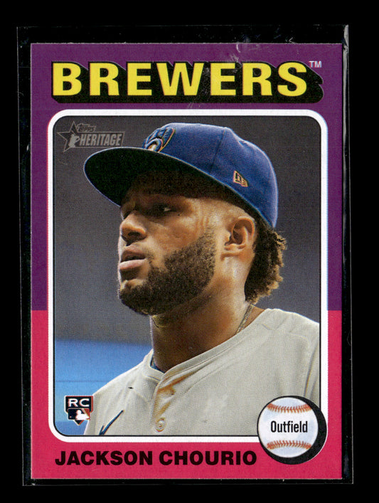 2024 Topps Heritage Jackson Chourio #632c Milwaukee Brewers