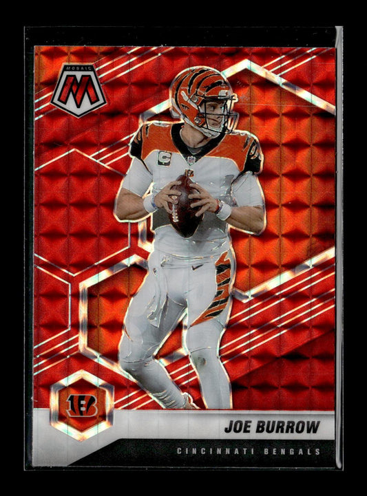 2021 Panini Mosaic Joe Burrow #47 Prizm Red Cincinnati Bengals