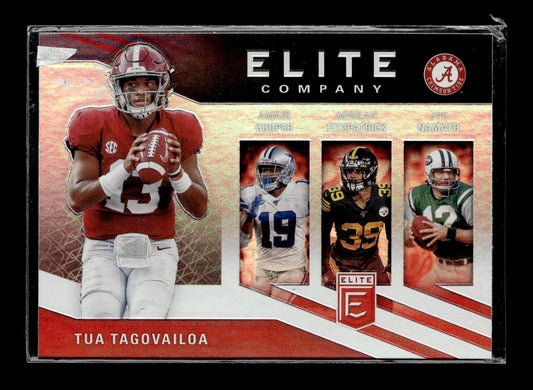 2020 Donruss Elite Tua Tagovailoa / Amari Cooper / Joe Namath / Minkah Fitzpatrick #2 Elite Company