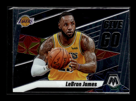 2019-20 Panini Mosaic LeBron James #8 Give and Go Los Angeles Lakers